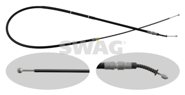 Cablu, frana de parcare 20 93 1148 SWAG